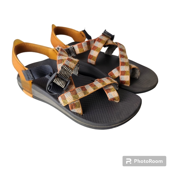 Chaco Shoes - Chaco Z Canyon 2 Orange Gray Sandals Cushioned Footbed Women's Sz 7